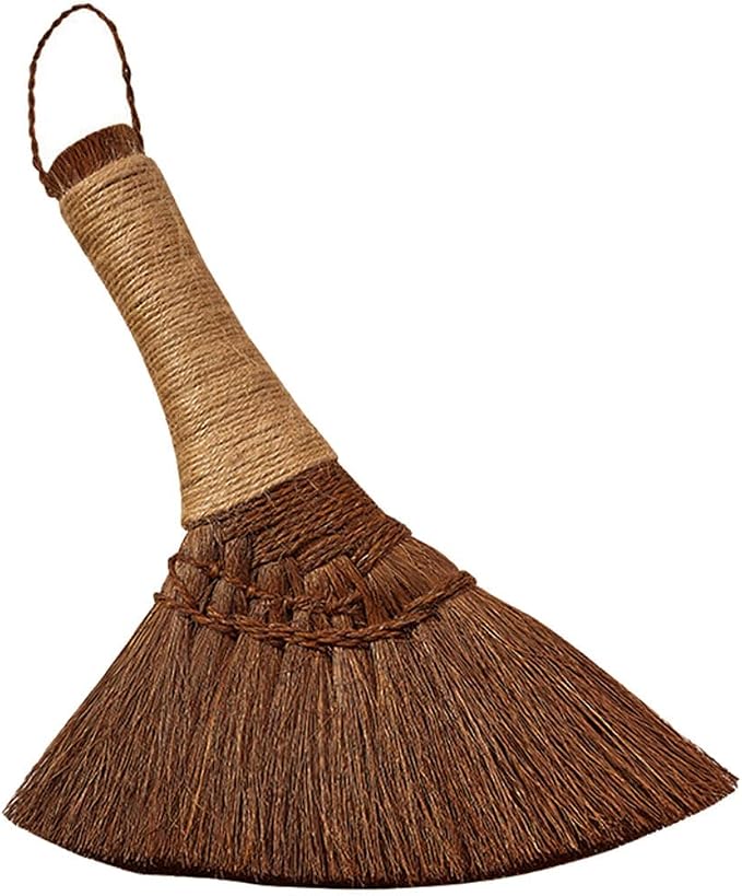 1Pc Natural Straw Whisk Broom Small Hand Broom by IWOWHERO
