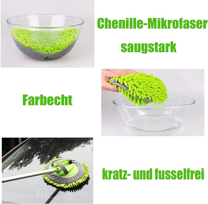 62" Car Wash Brush Mop Kit - Image 7