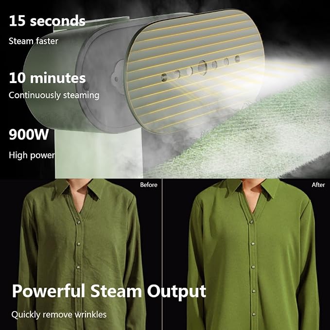 G6 2-in-1 Portable Steamer for Clothes and Iron for Clothes, Just 0.7lbs Lightly - Image 3