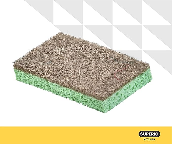 Kitchen Sponges for Washing Dishes, Non-Scratch Cellulose Dish Scrub Sponges - Image 2