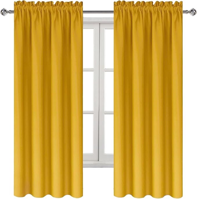 DWCN Blackout Curtains Room Darkening Thermal Insulated Bedroom Curtains Window - Image 9