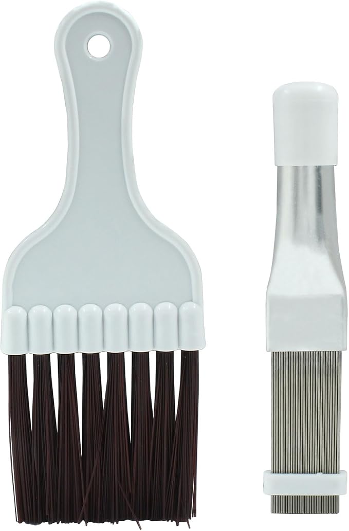 2 pcs Air Conditioner Fin Comb Cleaner Kit AC Coil Cleaning Brush Condenser Fin - Image 5
