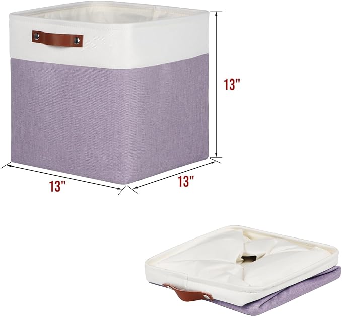 Univivi 13 x 13 x13 Cube Storage Baskets Storage Bins - Image 4