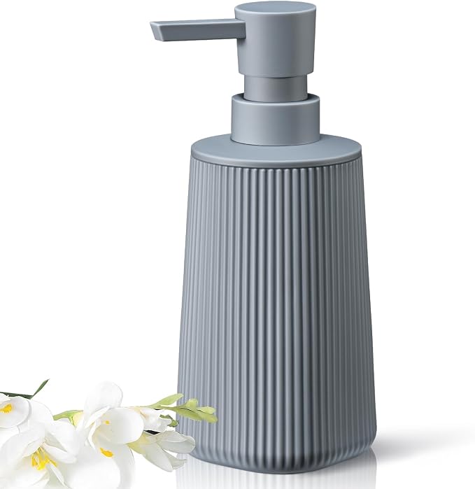 Gray Hand Soap Dispenser with No Rust Pump by zuxzmj