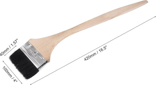 uxcell Bent Radiator Paint Brush 17" Length 4" Width Bristle - Image 2