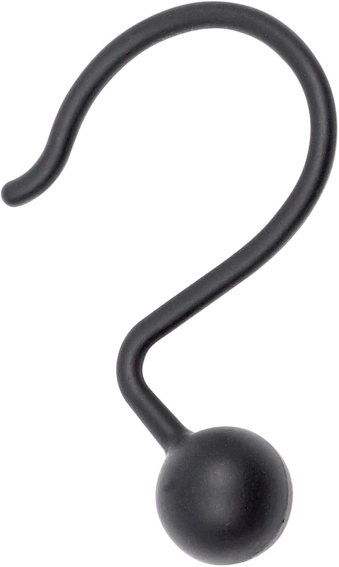 Zenna Home NeverRust Rustproof Aluminum Shower Curtain Hooks, Durable - Image 3