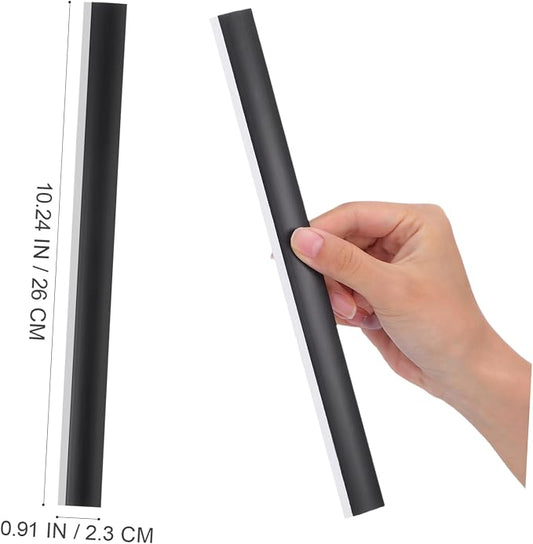 4pcs Rubber Dustpan Lip Edge Replacement Wide Lobby Dustpan Insert Strips Easy - Image 2