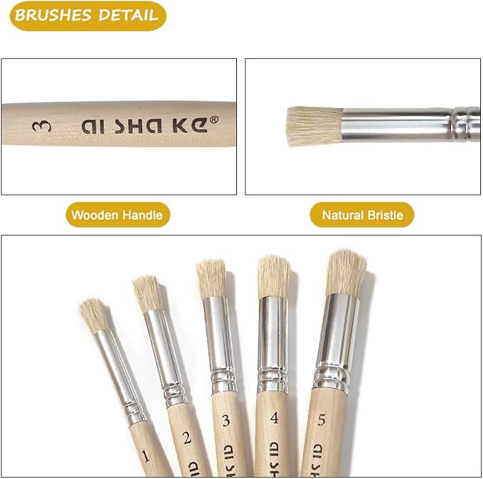 Auhoahsil Stencil Brushes Set, Stencil Projects, Card Making, Crafts and - Image 4
