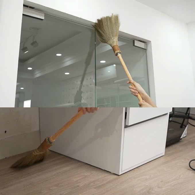 BMart Home Small Natural Whisk Sweeping Hand Handle Broom - Image 6