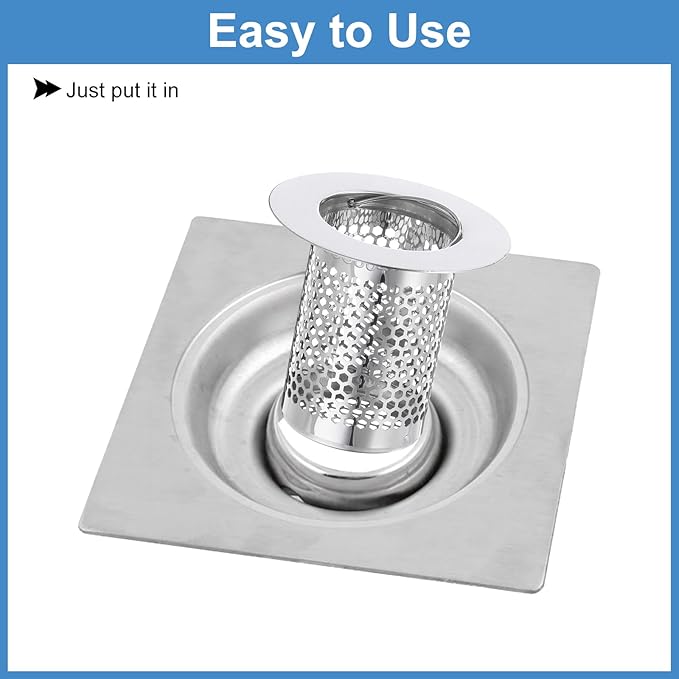 uxcell 2 Pack Shower Drain Strainers, Fit Hole Size 1.38" to 2.17" - Image 5