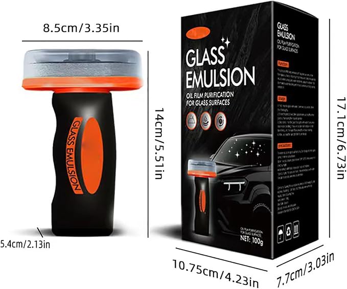 2PCS Glass Oil Film Remover for Car, Roll-On Glass Compound - Image 5