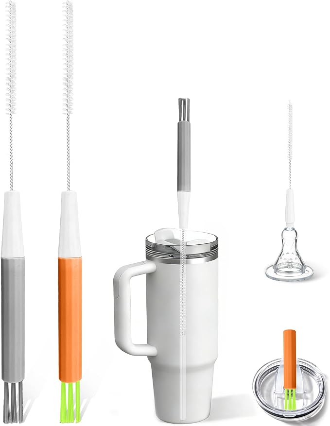PROOCI Straw Cleaner Brush for Stanley, Sippy Cups, Water Bottle, Nipples & by PROOCIEMPOWERINGABETTERLIFE