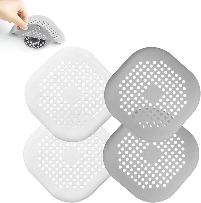 4 Pieces Drain Covers Hair Stopper by Philbinden