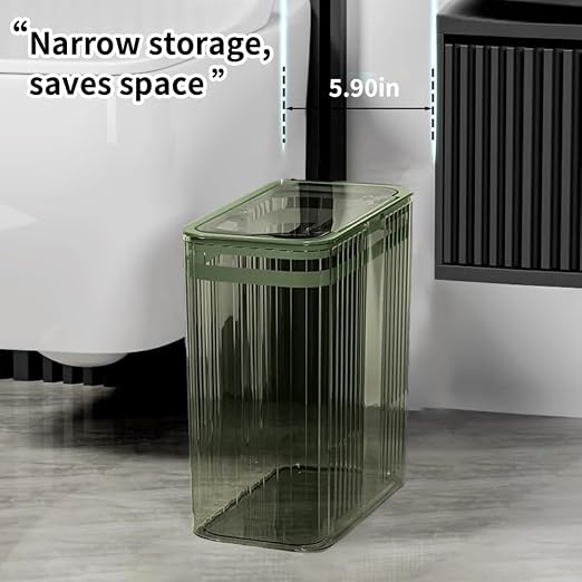 Transparent Trash Can, Bathroom Trash Cans - Image 6