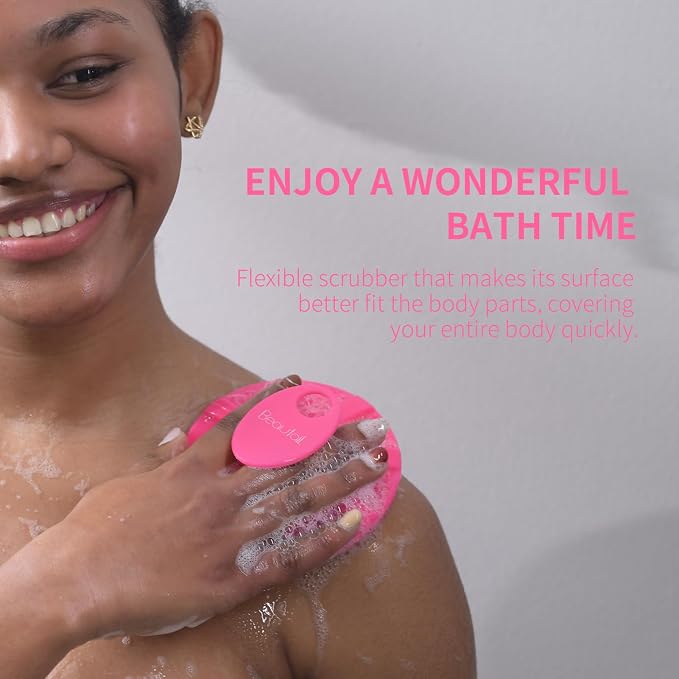 Silicone Body Scrubber, BEAUTAIL Shower Bath Scrubber, More Hygienic Than - Image 6