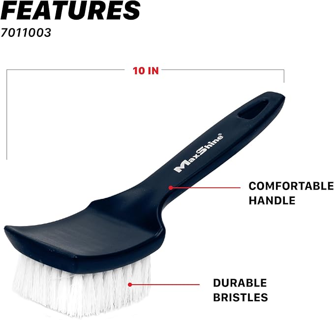 Maxshine Universal All-Purpose Cleaning Brush | Long-Handled Stiff Bristle Brush - Image 2