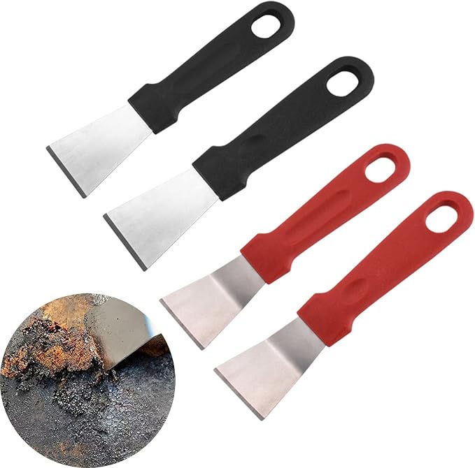 4 PCS Bright Multipurpose Kitchen Cleaning Spatula, Oil Fume Range Hood Shovel by Kukiwhy