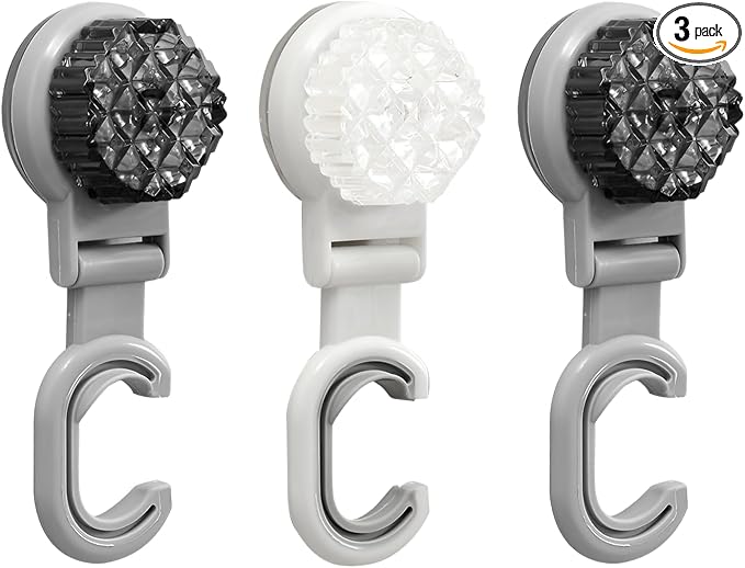 3 Pack Suction Cup Mop and Broom Holder Wall Mount–Renter Friendly Decor by Unknown