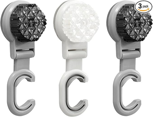 3 Pack Suction Cup Mop and Broom Holder Wall Mount–Renter Friendly Decor by Unknown