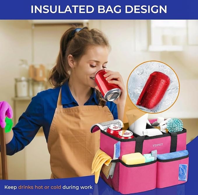 Ytonet Cleaning Caddy, Water Resistant Cleaning Supplies Organizer - Image 5