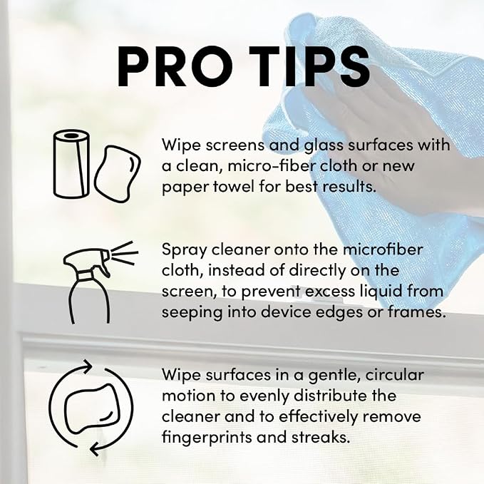 Clean Revolution Pro Digital Screen and Glass Cleaner, Spray and Wipe TV Screens - Image 5