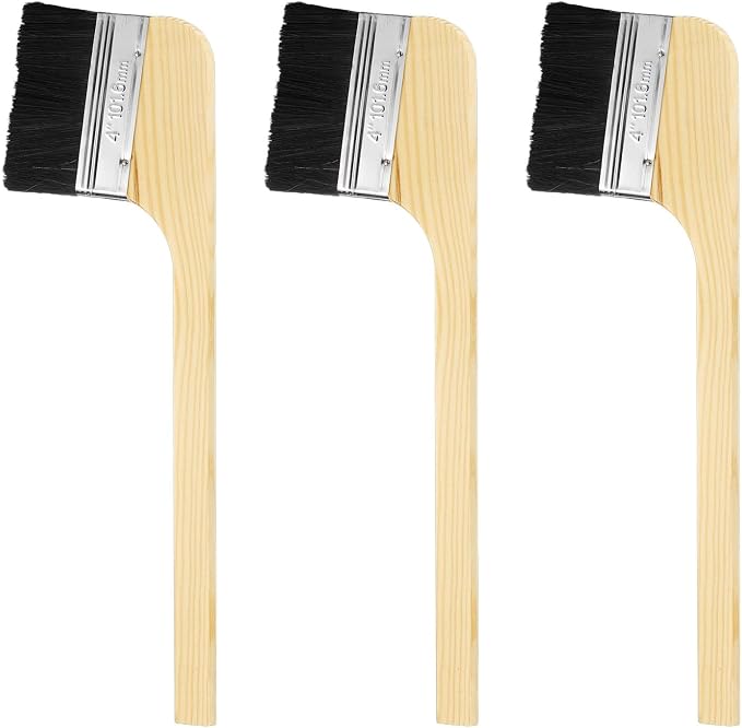 HARFINGTON Paint Brush 3Pcs 4" Brush Width Reusable Variety Angled Bend Brushes by HARFINGTON