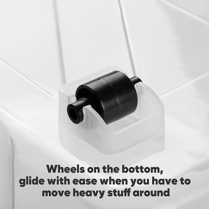 Nazhura 72 Quart Plastic Storage Bin, Stackable and Nestable Storage Boxes - Image 2