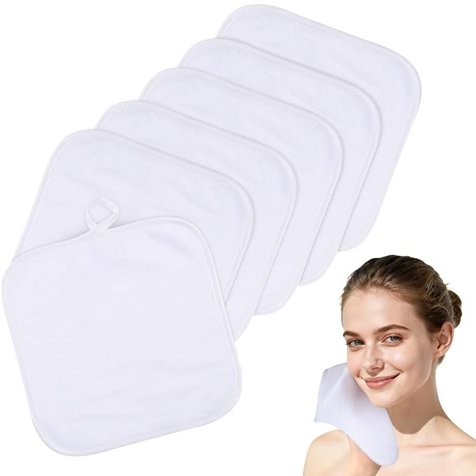 SINLAND Microfiber Facial Cloths Fast Drying Washcloth 8inch x 8inch Absorbent by SINLAND
