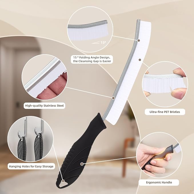 SXhyf Hard Bristle Crevice Cleaning Brush - Image 4