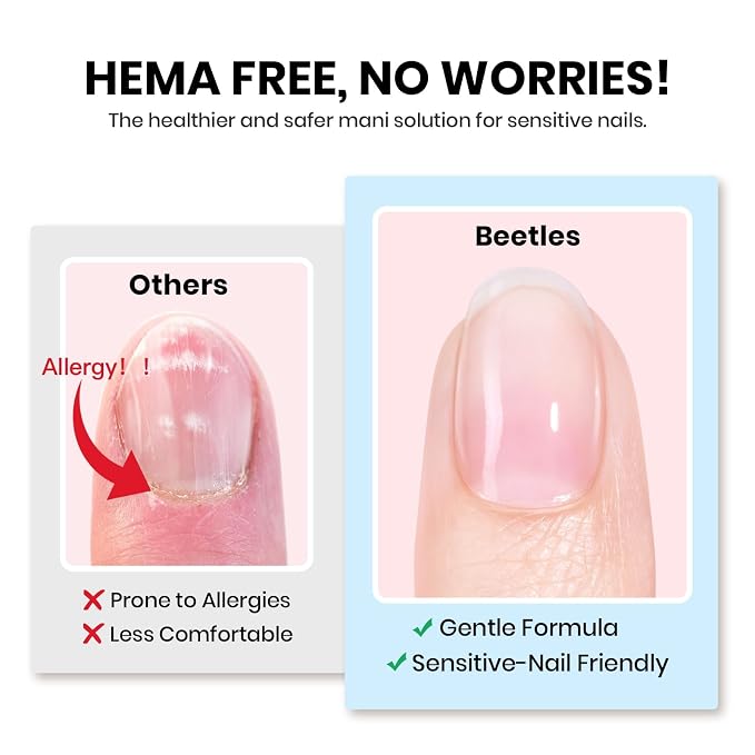 Beetles 2Pcs 15ml HEMA-Free Nail Glue Gel - Image 2