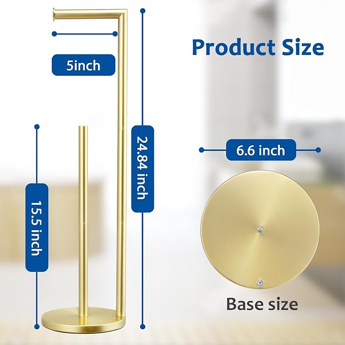 Toilet Paper Holder Stand, Toilet Paper Holder Free Standing, Toilet Paper Roll - Image 2