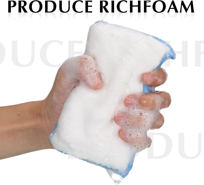 Mudder 12 Pcs Car Interior Scrubbing Sponge 5'' x 3'' Fiber Car Wax Applicator - Image 5