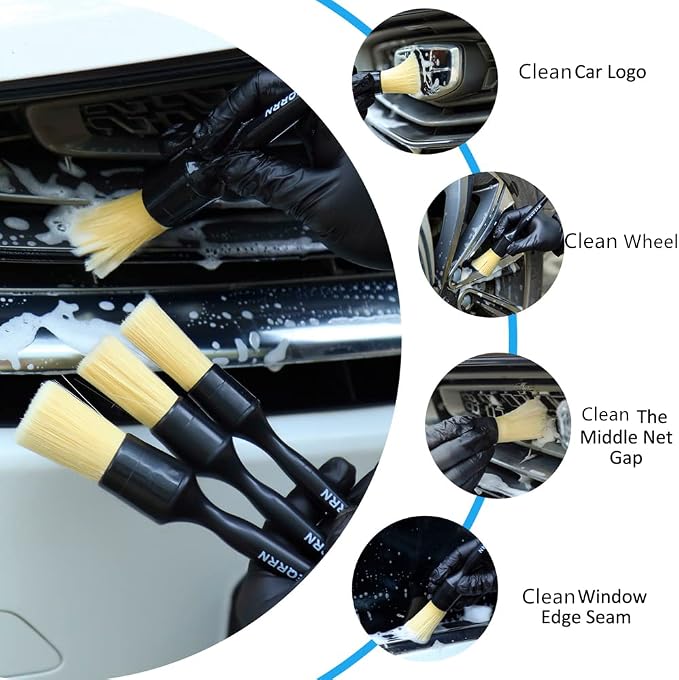 Boars Hair Ultra Soft Detailing Brushes Set - Image 4