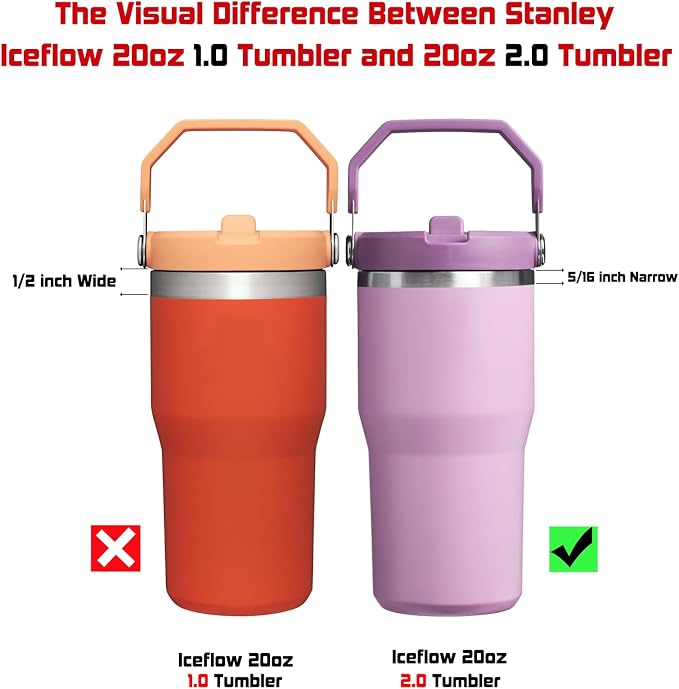 ALINK Reusable Clear Straws for Stanley IceFlow 2.0 Flip Straw Tumbler 20 oz - Image 4