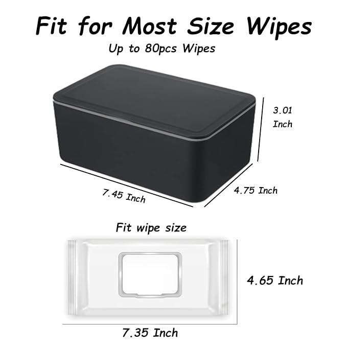 Wipes Dispenser, Wipe Holder for Baby & Adult, Seposeve Refillable Wipe - Image 6
