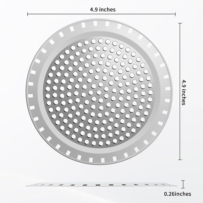 Shower Drain Hair Catcher/Drain Strainer, 2 Pack Shower Drain Cover - Image 2