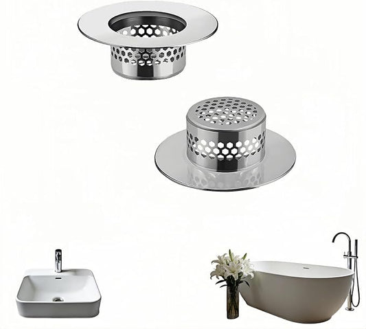 2-Pack Stainless Steel Drain Filter by yayaboqu