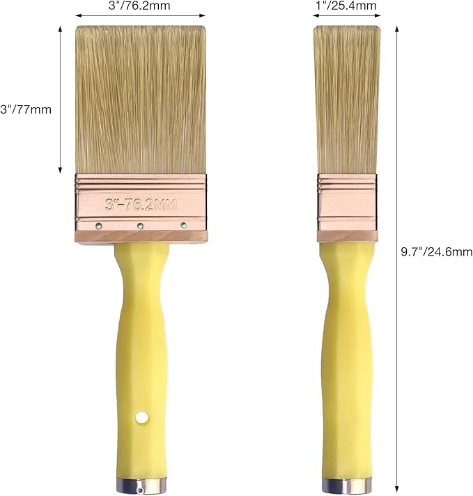 Great Andrew 3 Inch Deck Stain Brush, 2 Pack, Paint Brushes - Image 2
