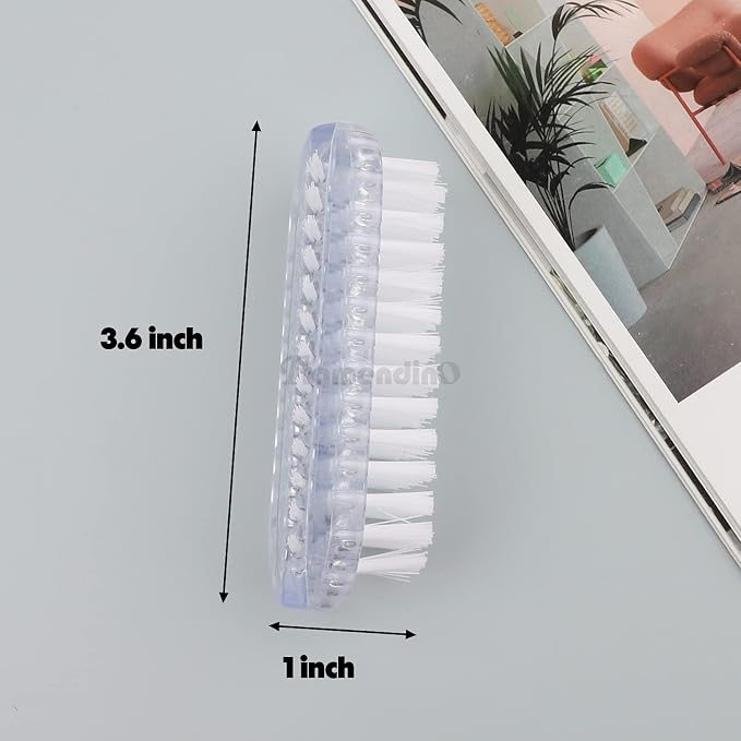 Framendino, 4 Pack Cleaning Nail Brushes Two Sided Hand Scrubbing Brush Plastic - Image 2