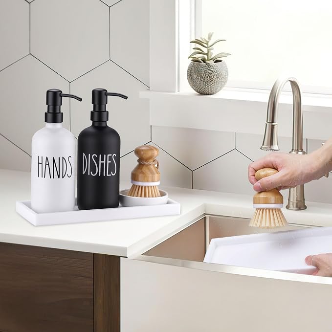 Glass Soap Dispenser for Kitchen, Farmhouse Dish Soap Dispenser&Hand Soap - Image 7