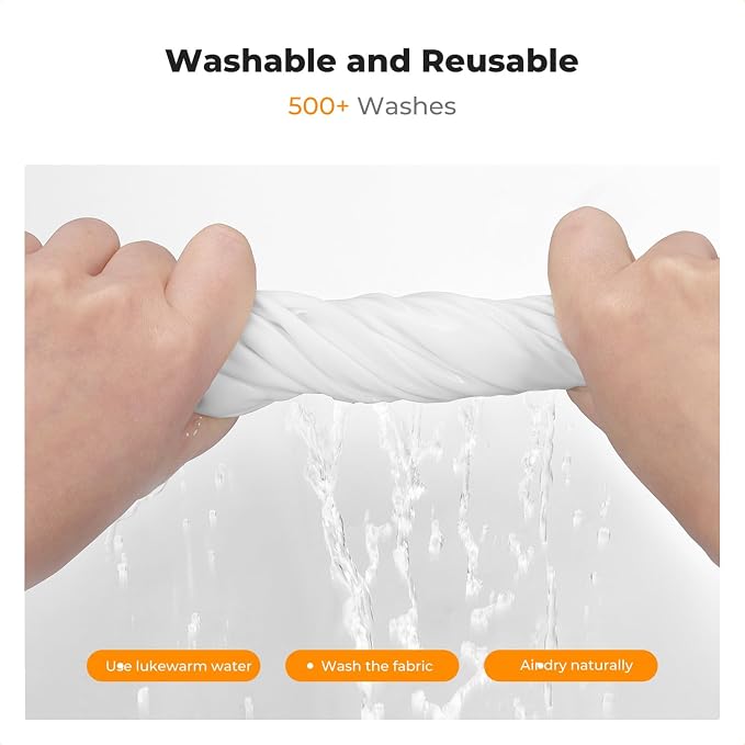 K&F Concept 3 Pack Microfiber Lens Cleaning Cloths 12x12in，Washable Reusable - Image 4