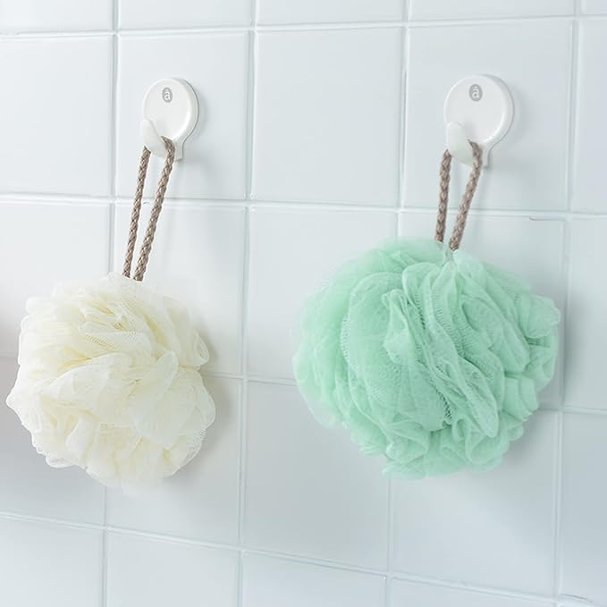 Fu Store Loofah Sponge 60g Shower Loofahs 4 Colors Bath Sponges Mesh Balls - Image 7