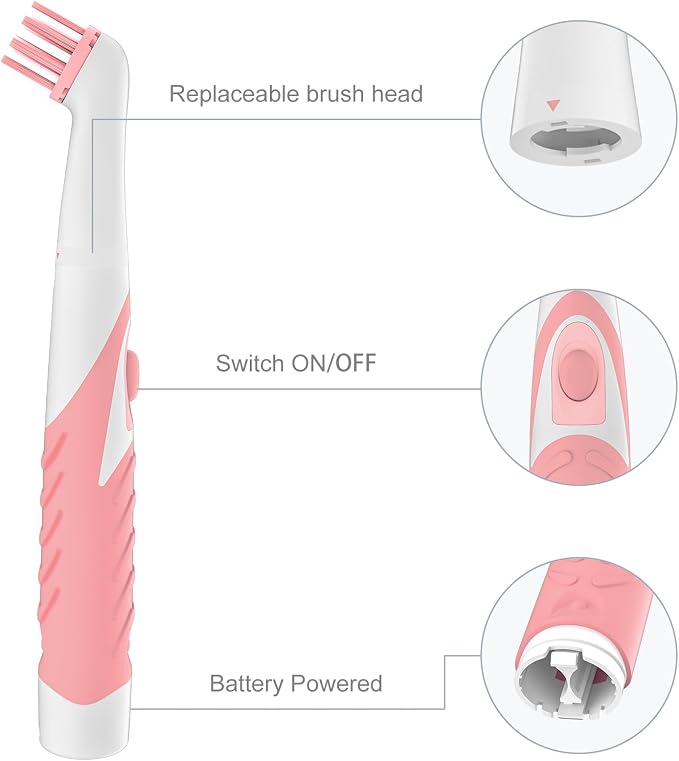 Electric Brush with 4-in-1 Multiple Brush Heads, Cordless Motorized Cleaning - Image 2