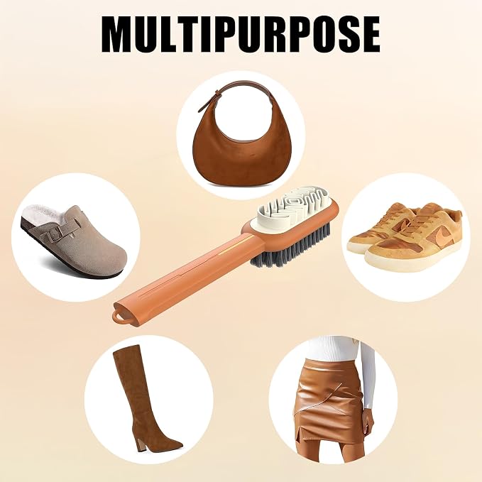 2 in 1 Suede Brush ，Suede Shoe Brush and Eraser，Rubber Polish Eraser - Image 6