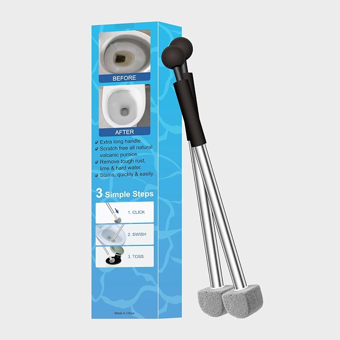 Pumice Stone Toilet Bowl Cleaner Toilet Deep Cleaning, Bathroom Cleaner Brush - Image 8