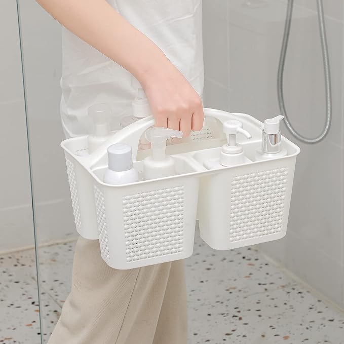 UUJOLY Plastic Portable Shower Caddy Basket Bucket, Cleaning Shower Basket - Image 3
