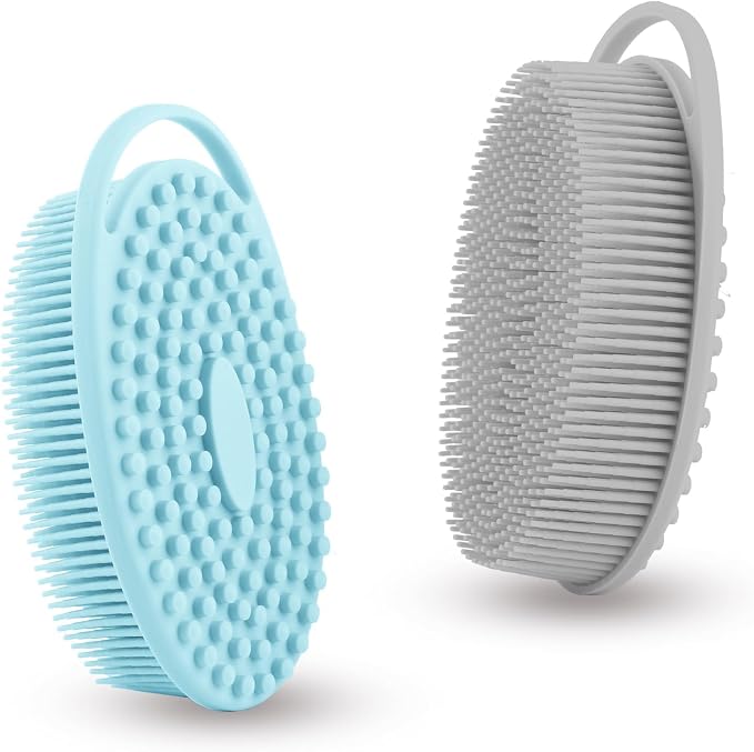 Silicone Body Scrubber, Exfoliating Silicone Loofah, Soft Silicone Body Shower by Bsofing