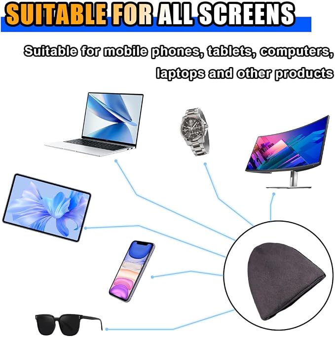 Triangle Car Touch Screen Cleaner Cloth, Microfiber Cleaning Pad Car Cleaning - Image 4