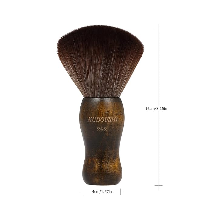Anself Large Hair Cutting Neck Duster Brush Professional Barber Natural Fiber - Image 4