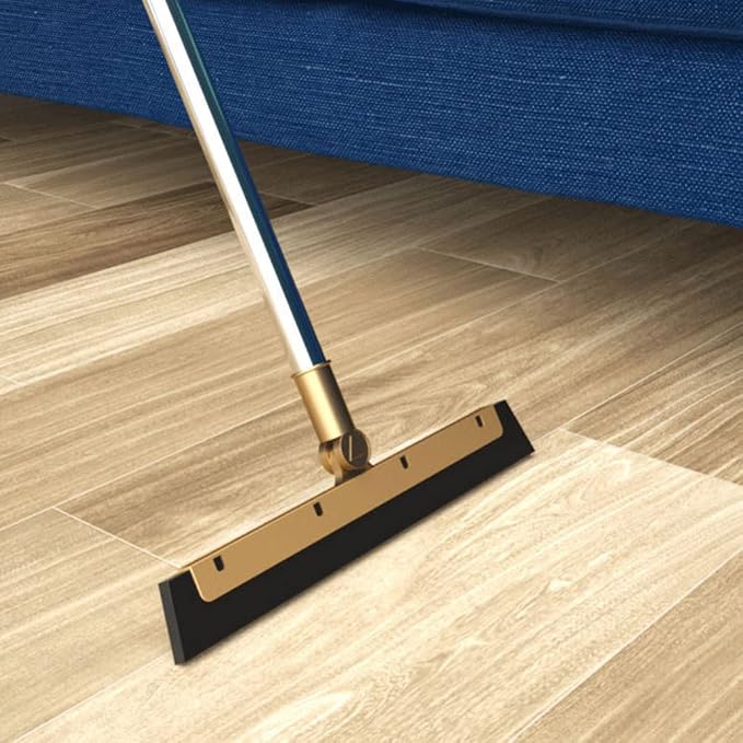 GANAZONO Broom Dustpan Scraper Set Long Handle Stand Up Broom Combo Dustpan - Image 4